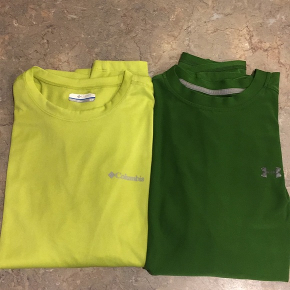 Columbia & Under Armor Other - 2 dry fit M T-Shirts 1 Columbia one Under Armor
